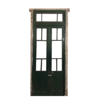 Puerta de madera estilo griega con banderola 125 x 315