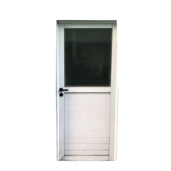 Puerta de aluminio con ventana superior mano derecha 90 x 200