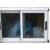 Ventana corrediza de aluminio moderna blanco 75 x 70