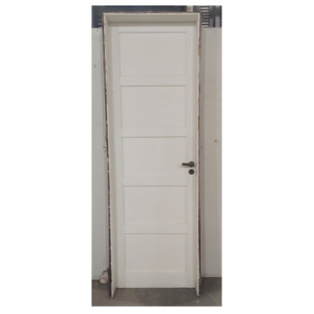 Puerta de una hoja madera blanca mano Izquierda 75×2.22 mts