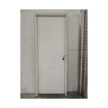 Puerta de madera de 1 hoja color blanca